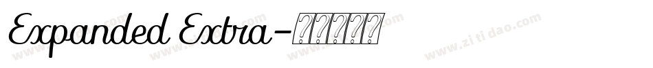 Expanded Extra字体转换